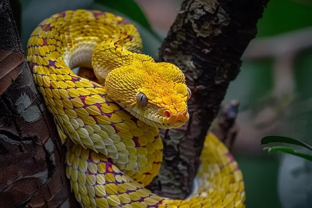 African Bush Viper: Exploring Nature's Hidden Gem of Tropical Africa